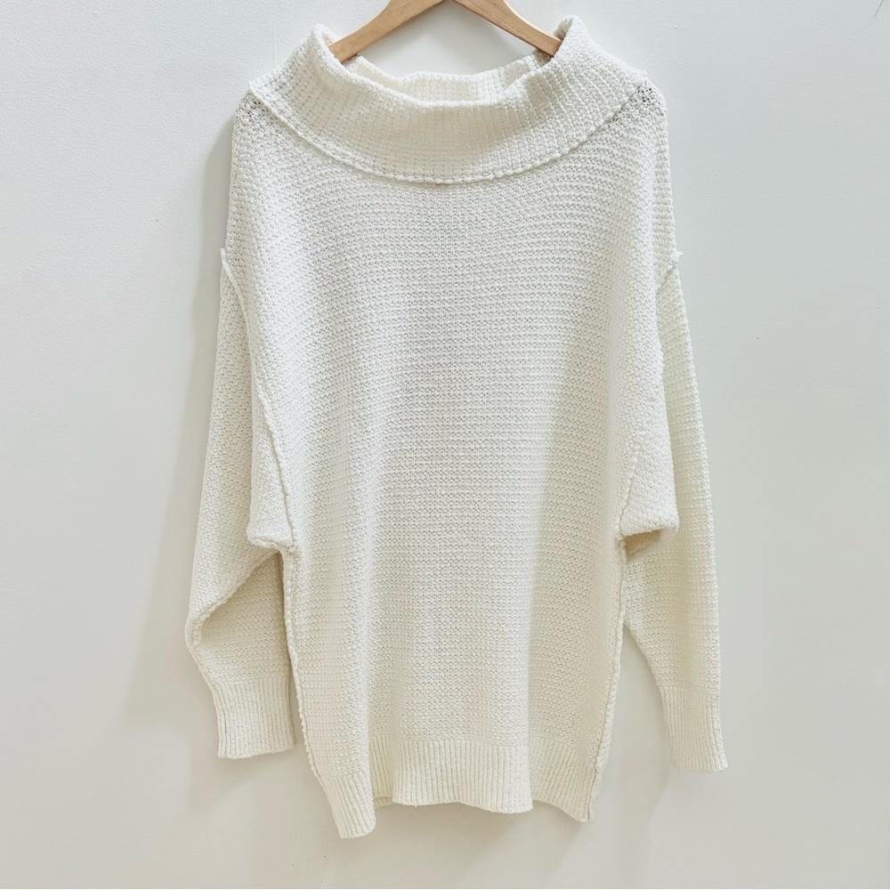 NWT Free People Ivory Turtleneck Sweater Small